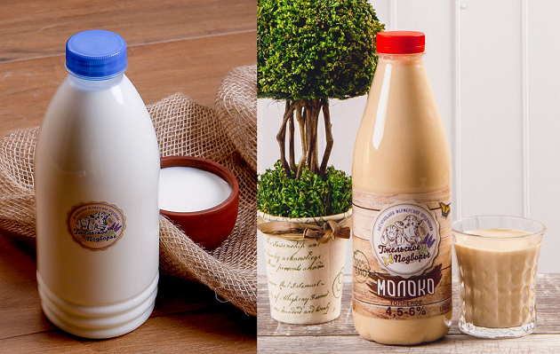 Молоко коровье, семейная ферма "Гжельское подворье"