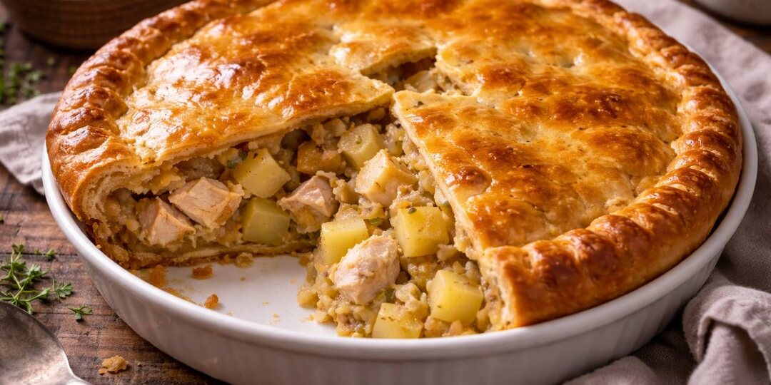 Бабушкин пирог с курицей и картошкой: тот самый вкус из детства