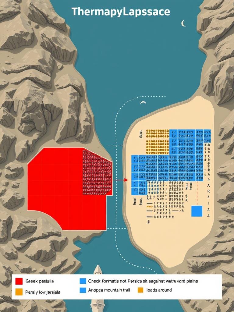Тактика, а не магия. Узкое ущелье было ключом к обороне, а тропа стала причиной поражения. Численность персов здесь не имела значения.