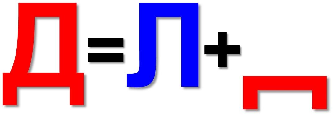 Символ буквы «Д»