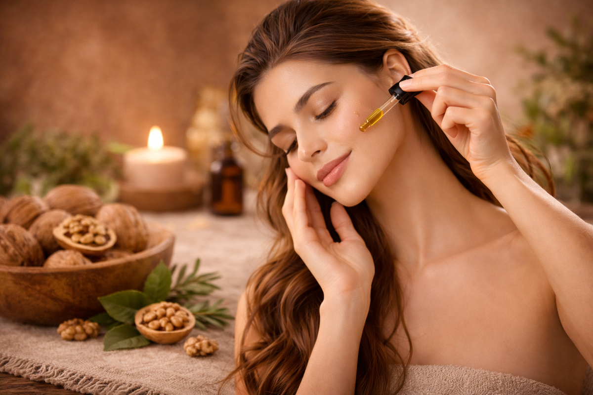 Масло грецкого ореха для кожи лица и тела