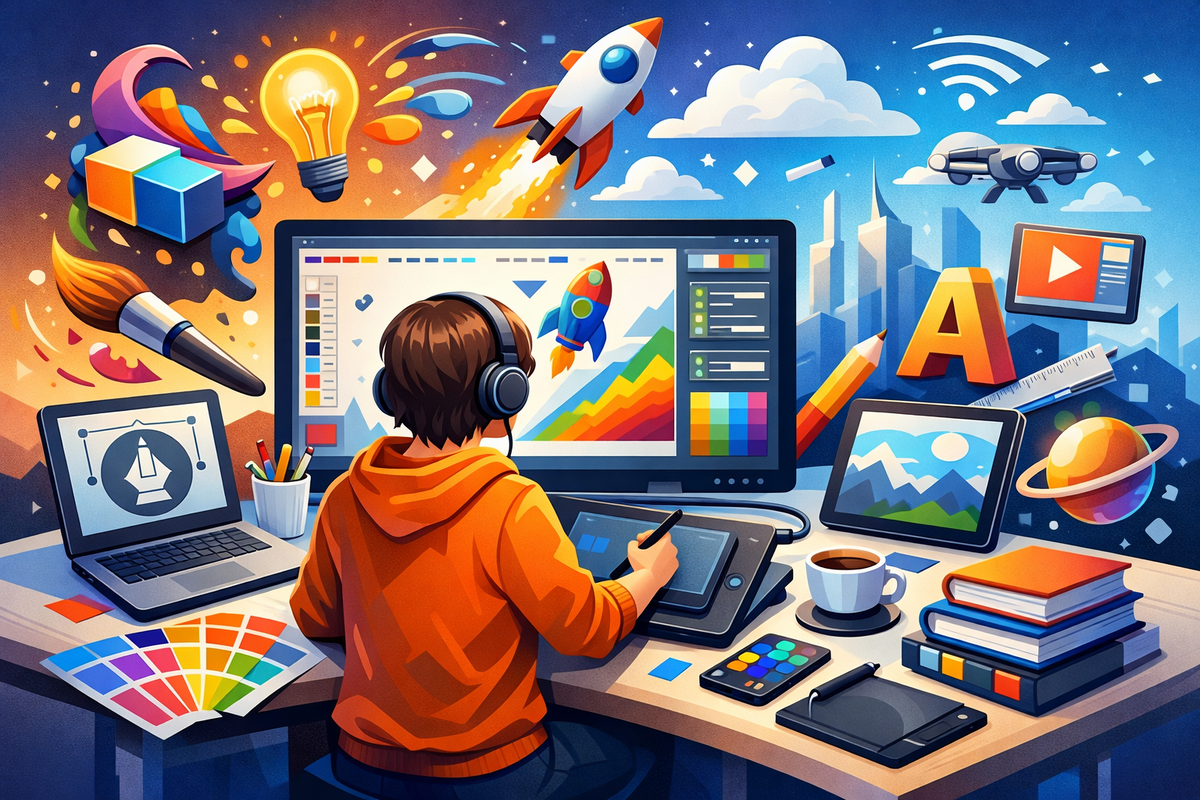    Графический дизайнер — очень хорошо оплачиваемая профессия