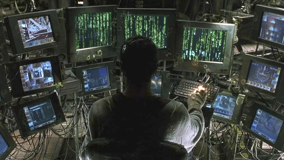 Кадр из фильма "Матрица"