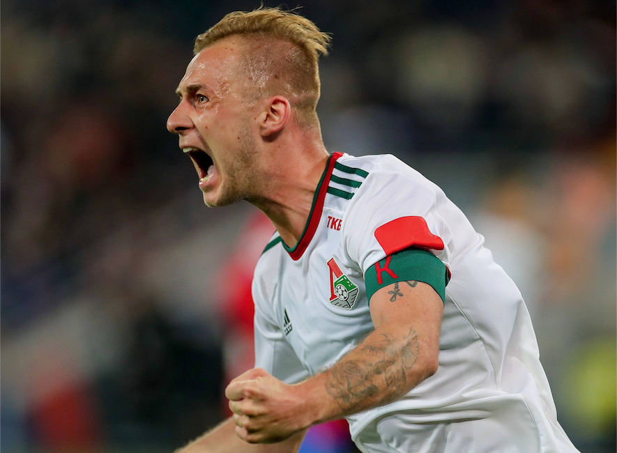 Дмитрий Баринов провел за «Локомотив» 274 матча, забил в них 13 голов. Фото: ФК «Локомотив».