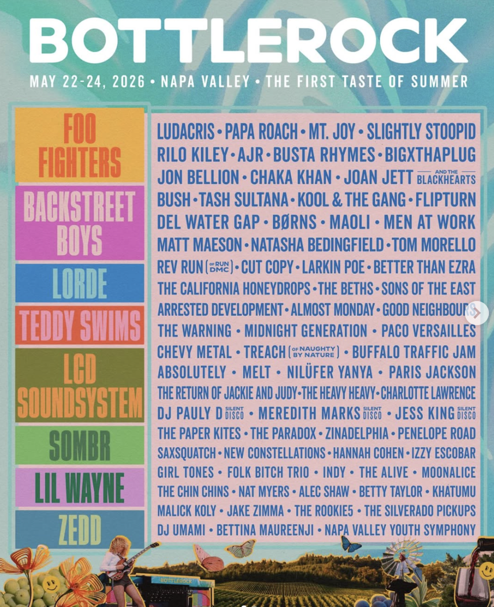 Соцсети BottleRock Napa Valley