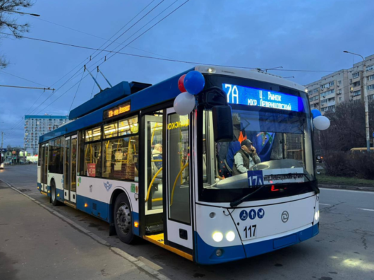    Троллейбус //Фото из телеграм-канала Алексея Логвиненко