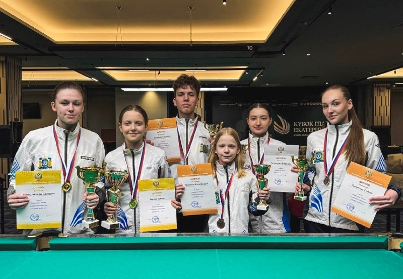    Сборная Югры привезла шесть медалей с первенства России по бильярдному спорту