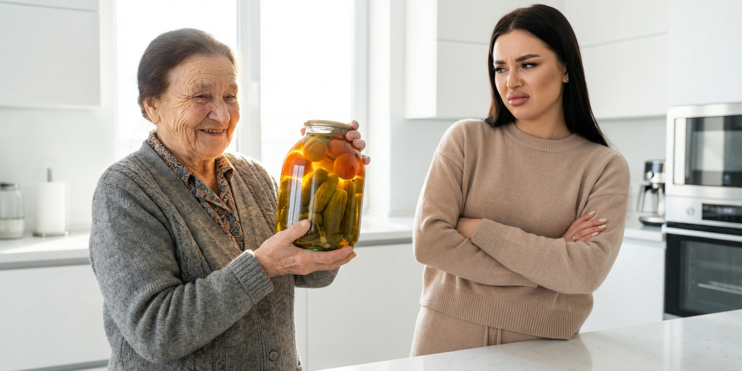 Невестка выбросила мои домашние заготовки, назвав их хламом, теперь питаются магазинным