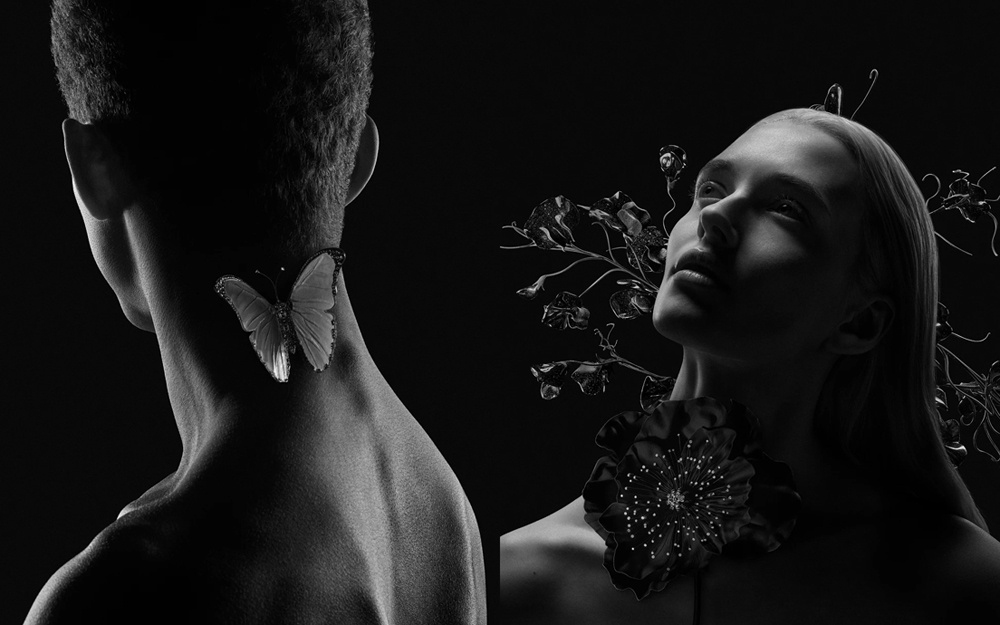 В коллекции Boucheron Carte Blanche Impermanence природа предстала в мгновения перед увяданием