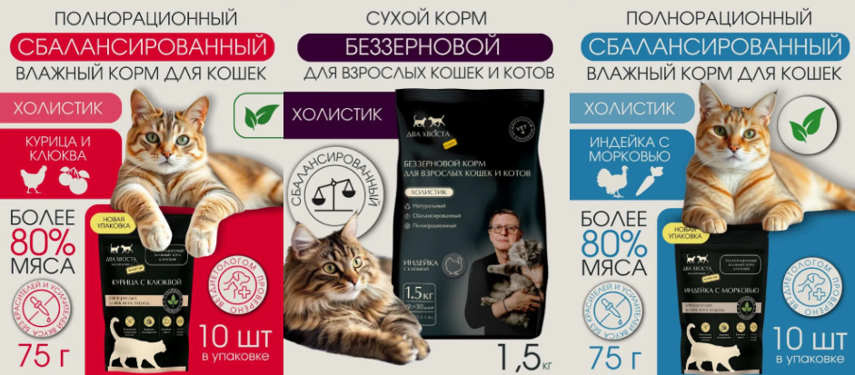 Пример кормов для британских кошек и котов