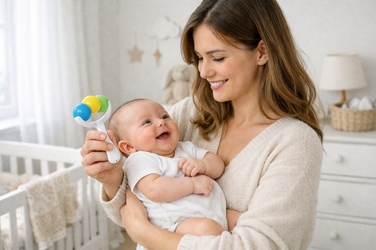 Как развивать слух и зрение у новорожденного