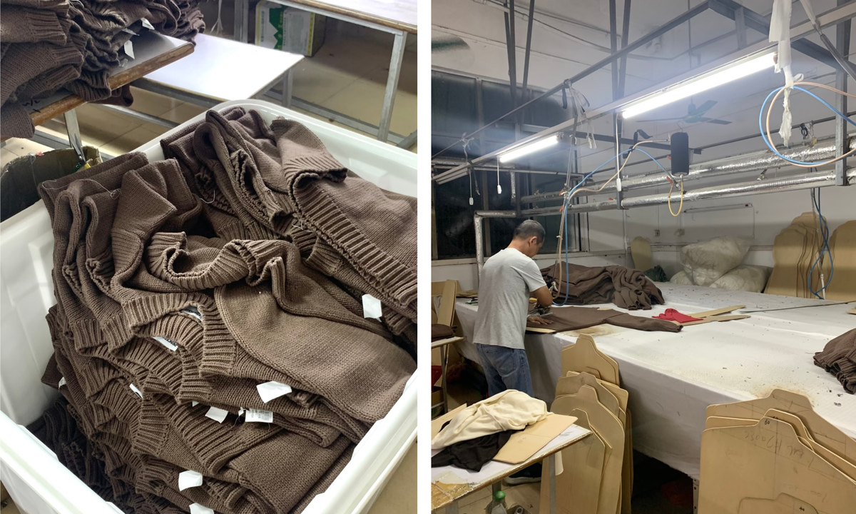 Изготовление товара на фабрике