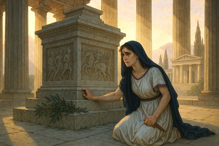 Героиня «Илиады» Гомера — Андромаха, супруга Гектора, вождя троянцев в их войне с греками.