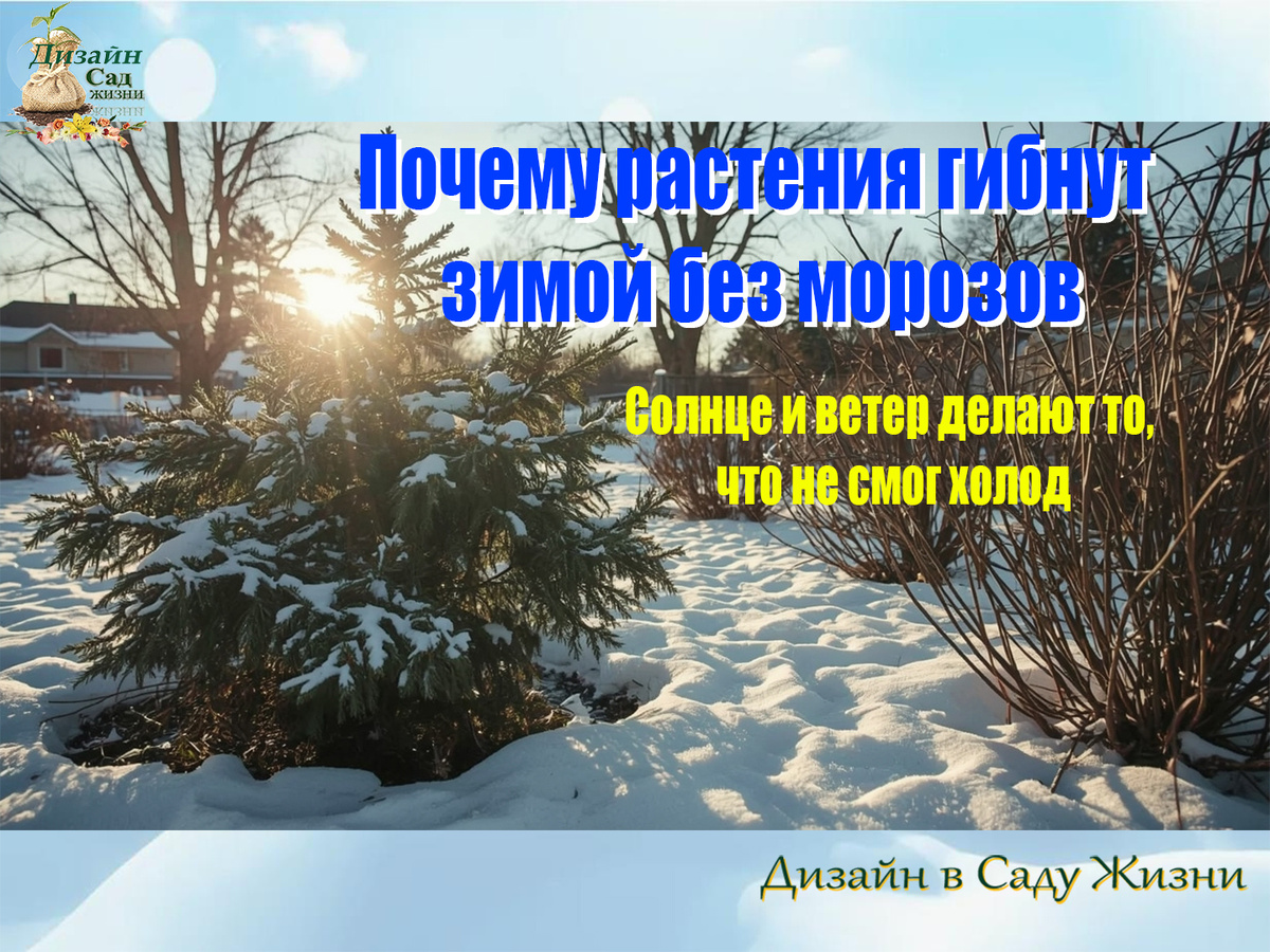 Почему растения зимой вымерзают, даже когда морозов почти не было?