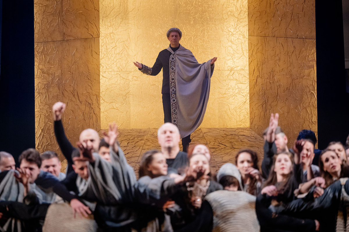    Сцена из оперы «Сказ о Борисе и Глебе…»