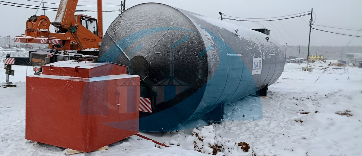 Резервуар РГСп 75 м3 -изготовле и доставлен на объект заказчика (ЗСО-КВАЗАР)