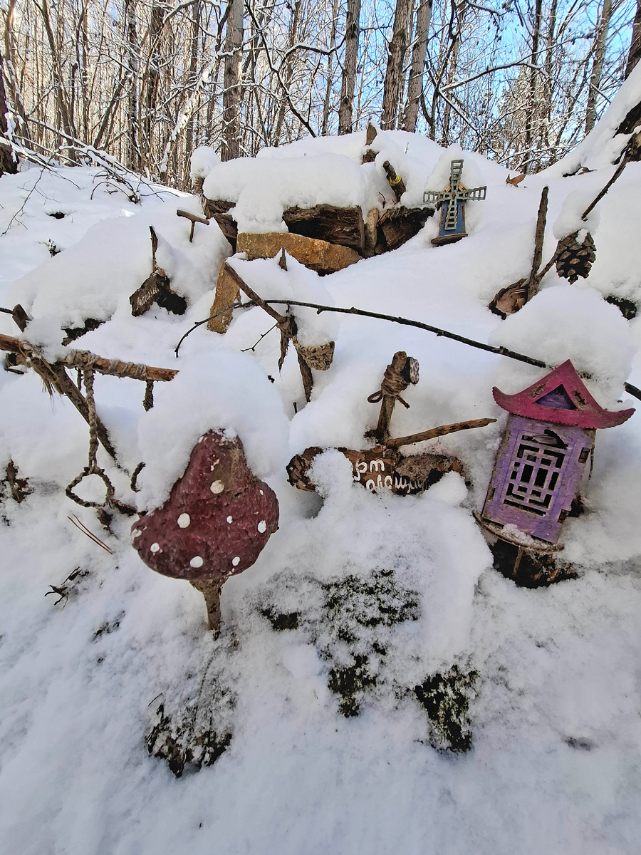 2 января 2026 года. «Минигородок» рядом с терренкуром №2-б. Фото автора.