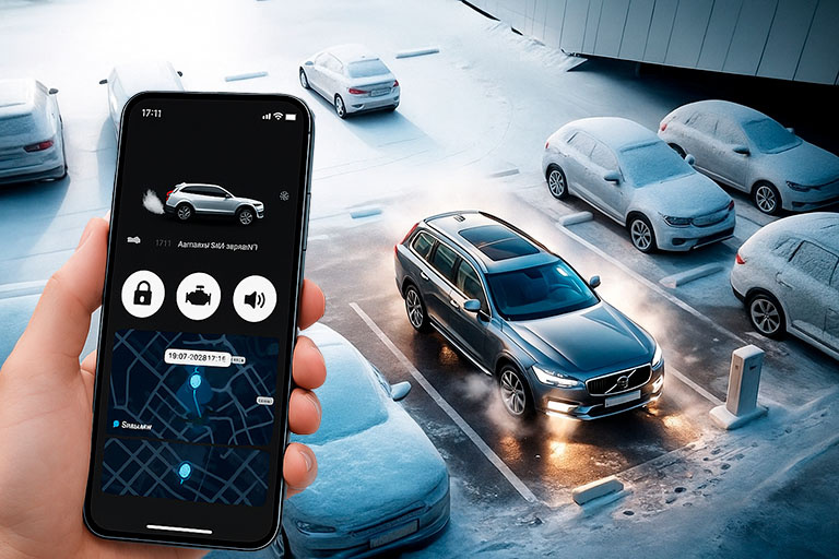 Автозапуск с управлением через приложение в телефоне