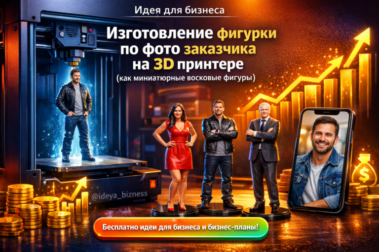   Бизнес-план: Изготовление фигурки по фото заказчика на 3D принтере (как миниатюрные восковые фигуры) admin