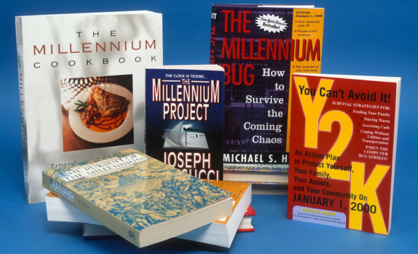 Примеры книг того времени: «The Millennium cookbook» («Кулинарная книга миллениума», Millennium project («Проект Миллениум»), The Millennium bug, You Сan’t Avoid It! («Ты не сможешь этого избежать!)