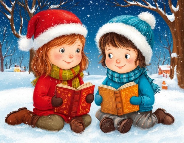 Новогодние и рождественские книги с зимним настроением