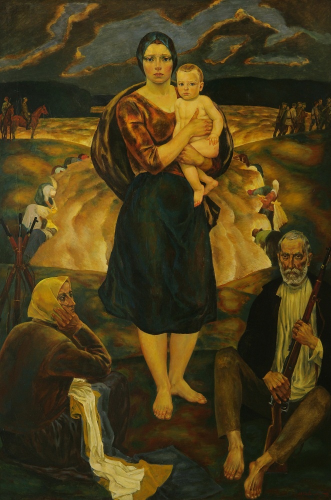 Галерея работ Михаила Савицкого. Партизанская мадонна (Минская). 1978