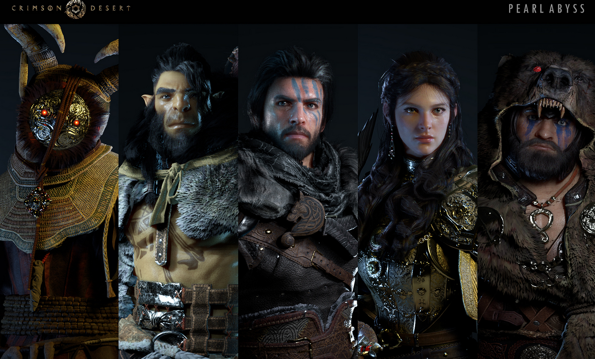 Официальный постер игры «Crimson Desert». Разработчик и издатель: Pearl Abyss. Изображение с официального сайта игры