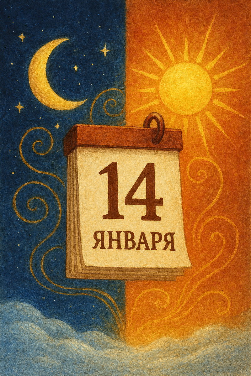 14 января — это своеобразная кульминация святочного цикла.
После него праздники начинают постепенно стихать, а магическая активность убывает