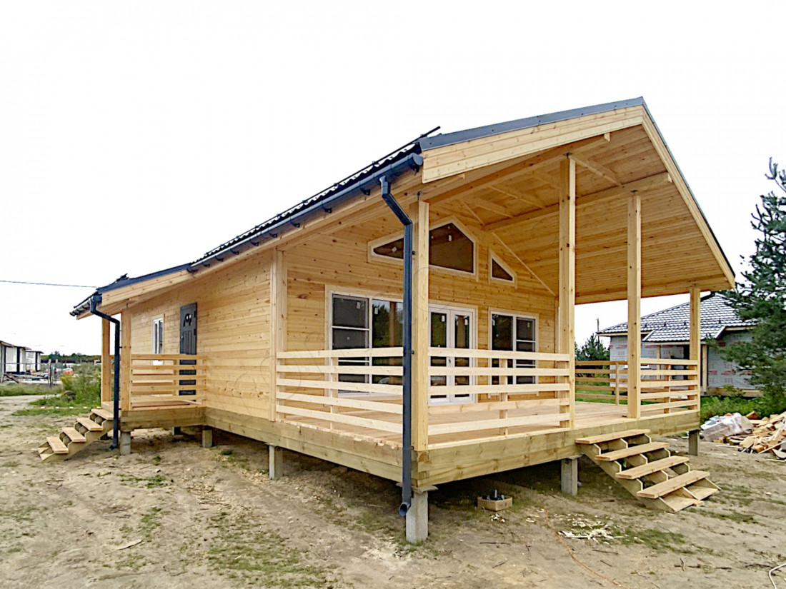 Дом из бруса в деревне Следово