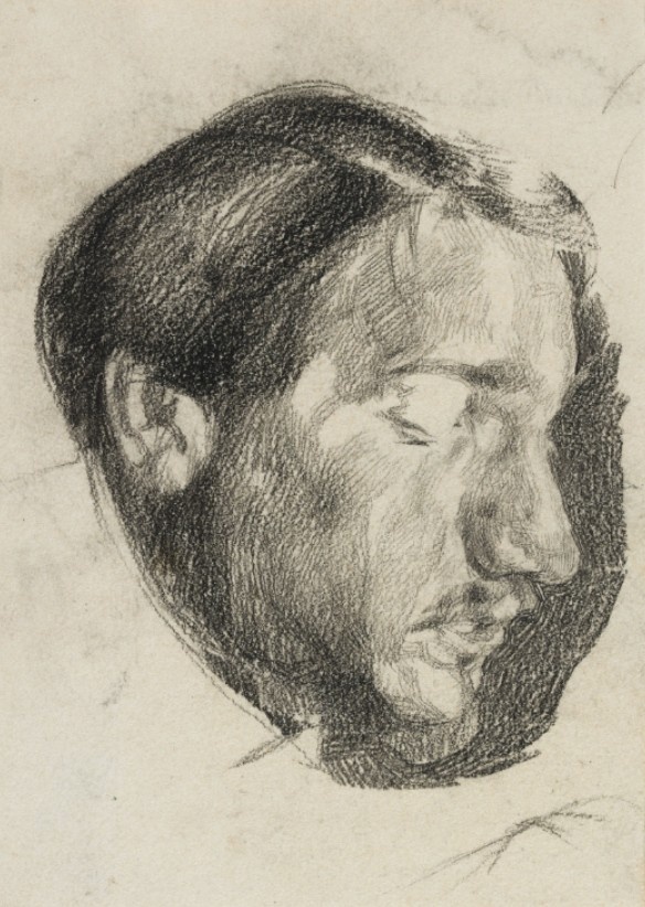 Михаил Врубель. Портрет Валентина Серова. 1883 г