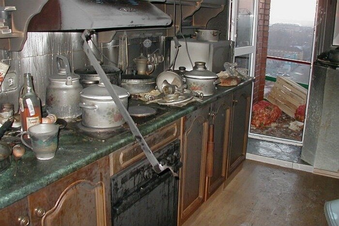 Квартира в новом доме после пожара. Фото: kp.ru