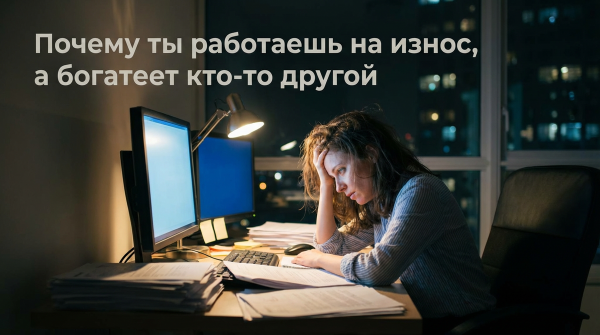Почему ты работаешь на износ, а богатеет кто-то другой