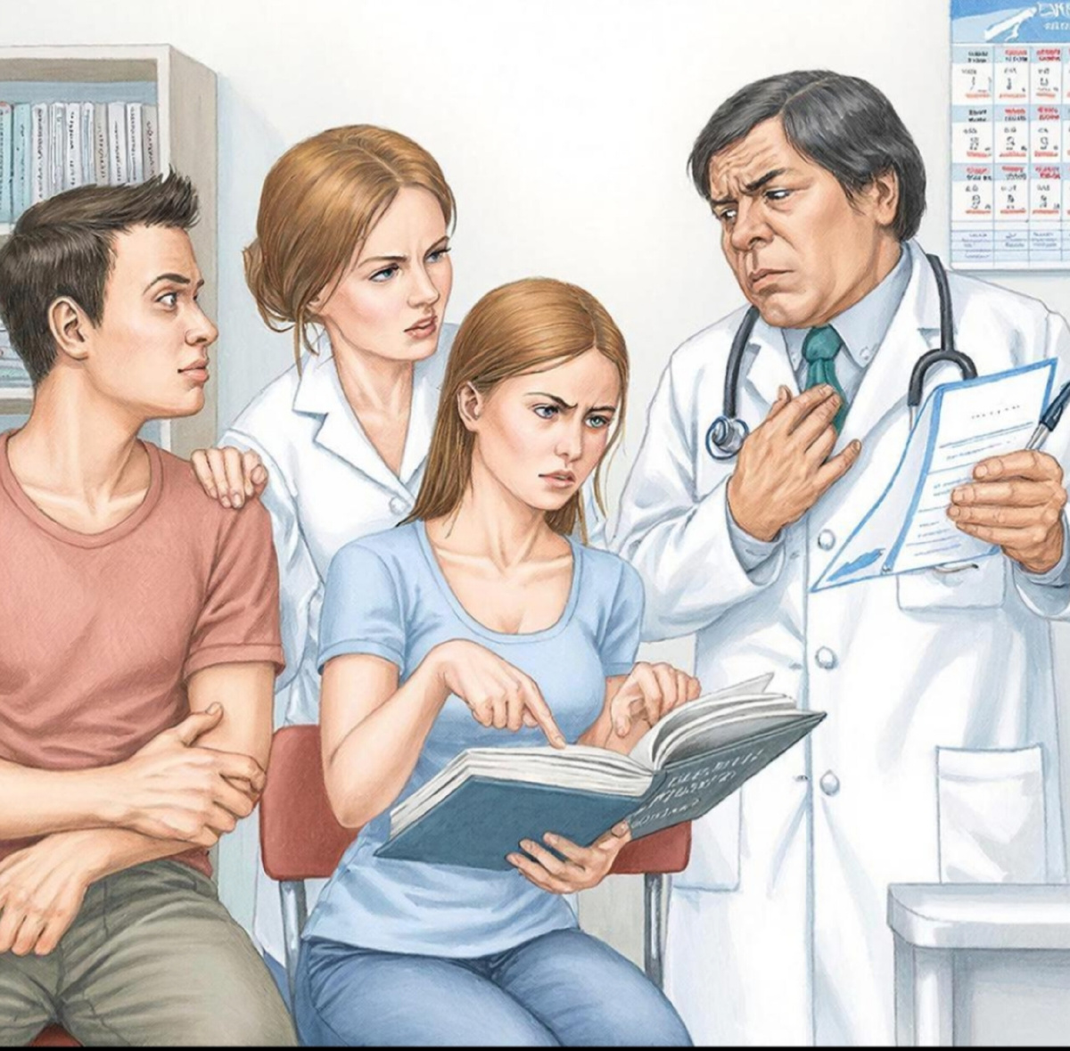 Выбор подходящего заболевания в книге болезней