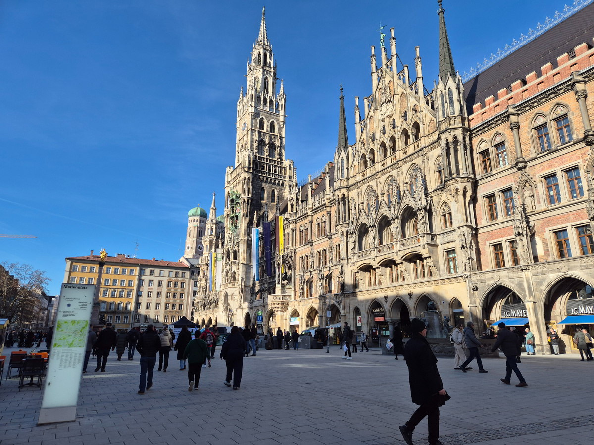 Мариенплац, Мюнхен 16.01.2026