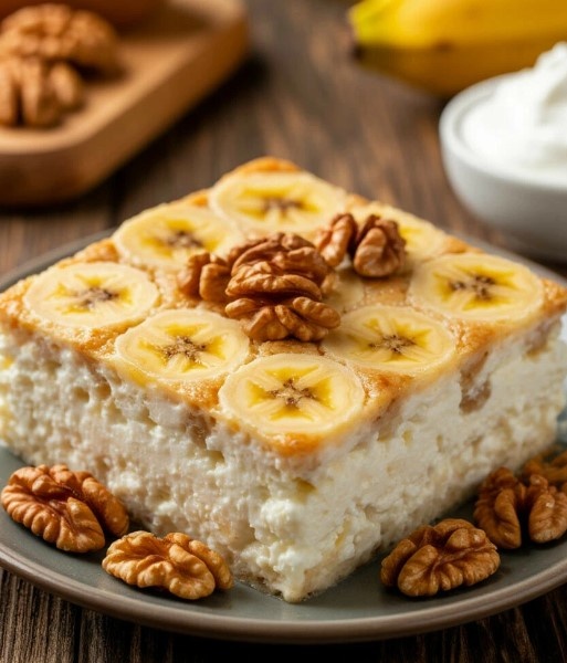 Запеканка с бананами и орехами по ГОСТу.Вкусные десерты рецепты 2026