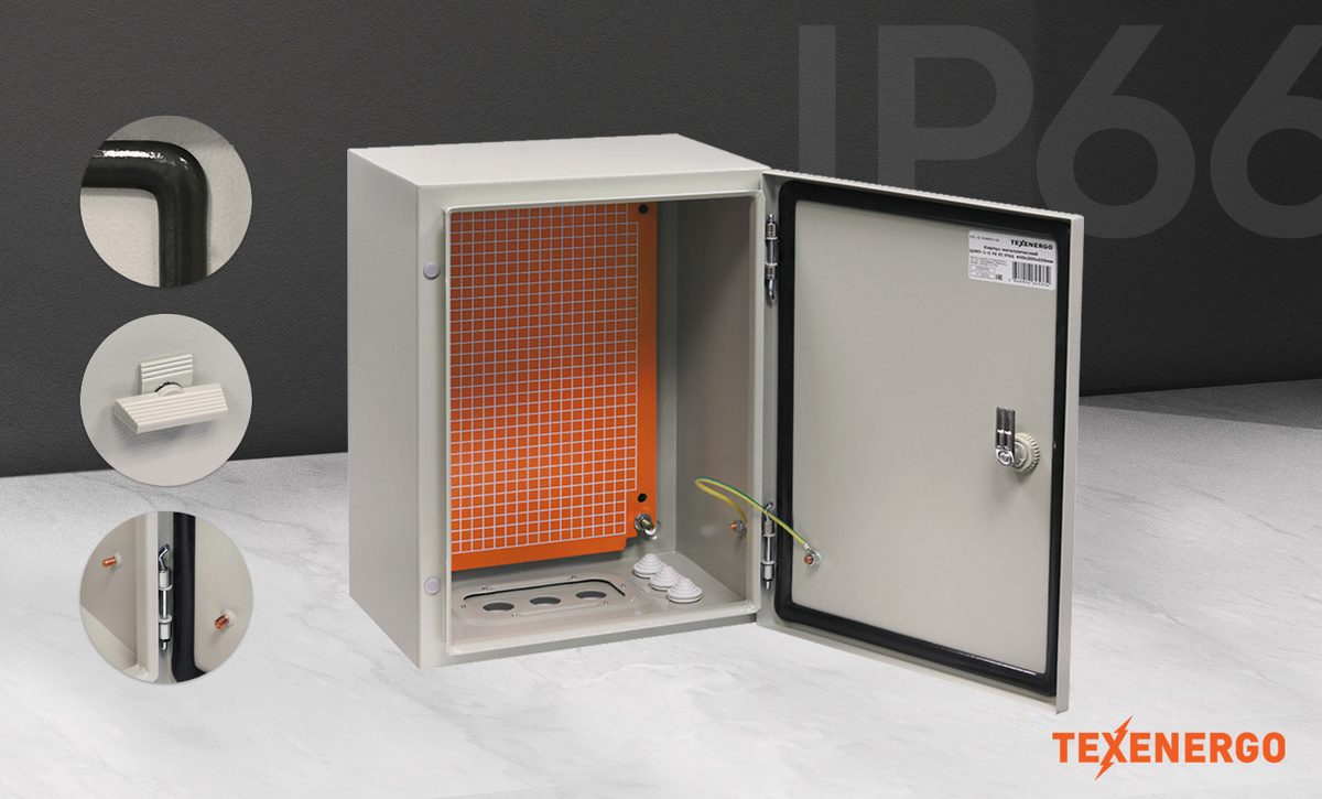 Корпус металлический ЩМП -1-0 74 У1 400х300х220 IP66 TEXENERGO