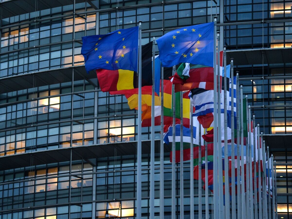    Флаги европейских государств перед зданием Европейского парламента в Страсбурге | © РИА Новости / Алексей Витвицкий