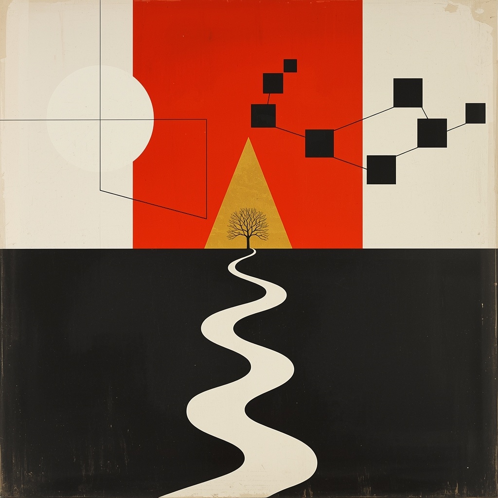 Ветвистая дорога к финалу романа выглядит как-то так. Иллюстрация: Leonardo.AI