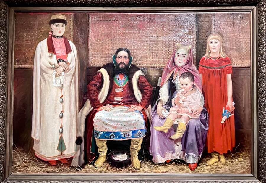 Семья купца в XVII веке. 1896. А. П. Рябушкин Фото автора  канала с выставки "Русская традиция"