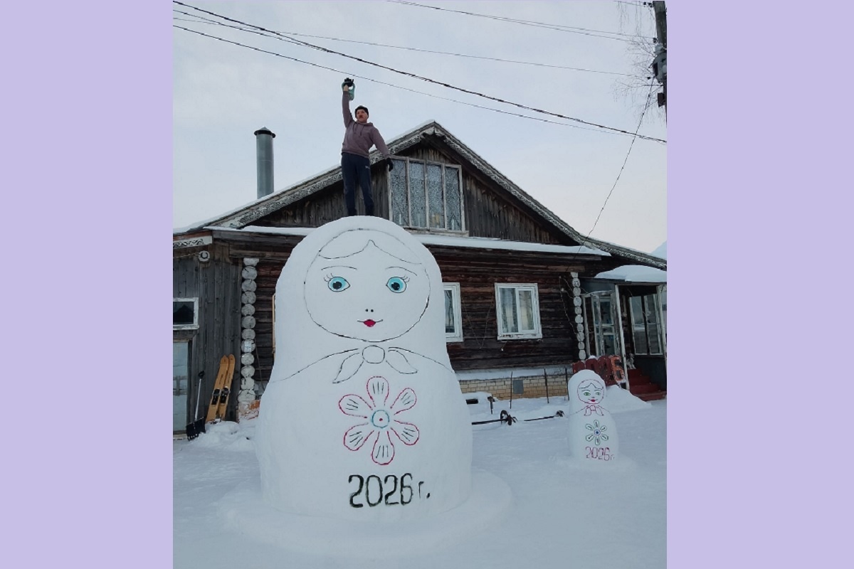    Александр Шеметов и снежные скульптуры лепит, и гири поднимает