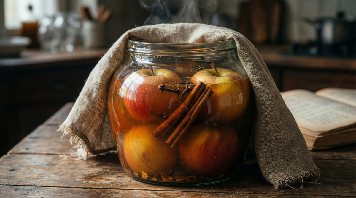 Яблочный маринад с корицей и гвоздикой