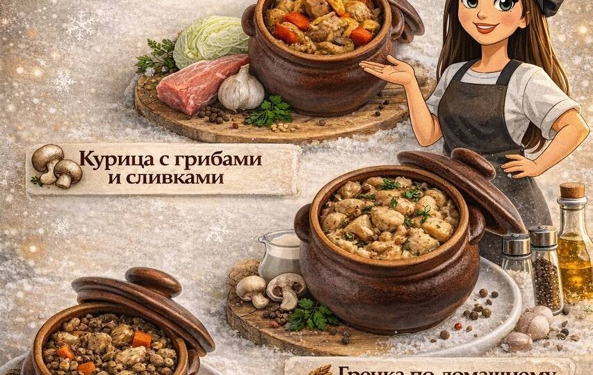 ГОРШОЧКИ — 3 ВКУСНЫХ ВАРИАНТА