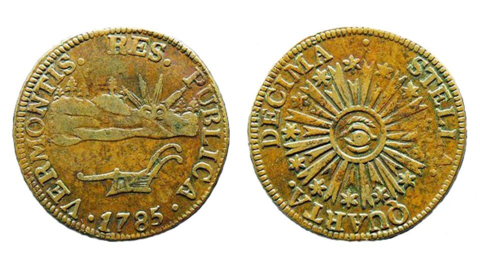    Vermont coppers — собственные монеты Республики Вермонт / Публичное достояние