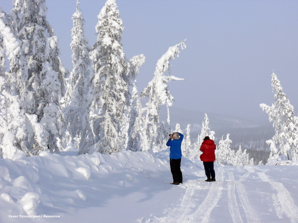Солнечеая Якутия в 30-градусный мороз.