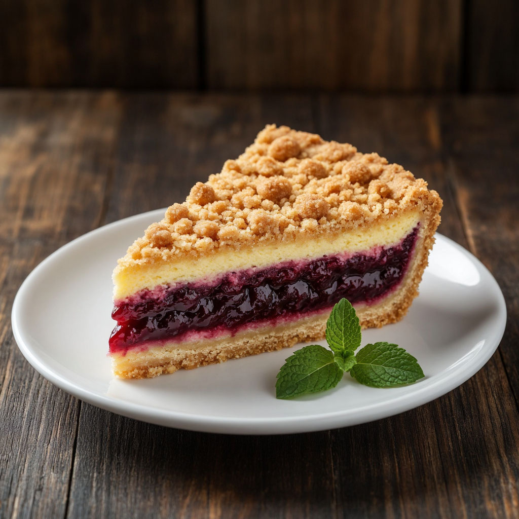 Насыпной пирог с вареньем — просто, быстро и очень вкусно! 🥧✨