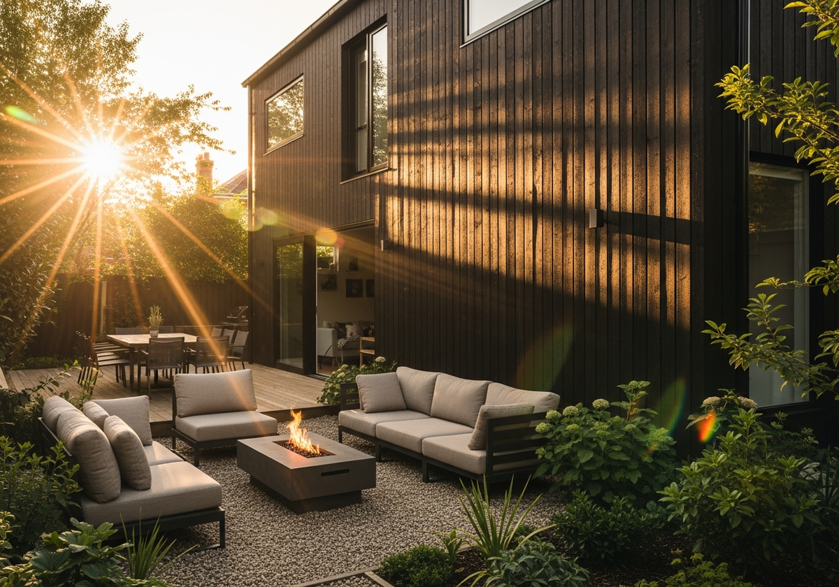 Обустройство уличный зоны загородном доме с комфортом