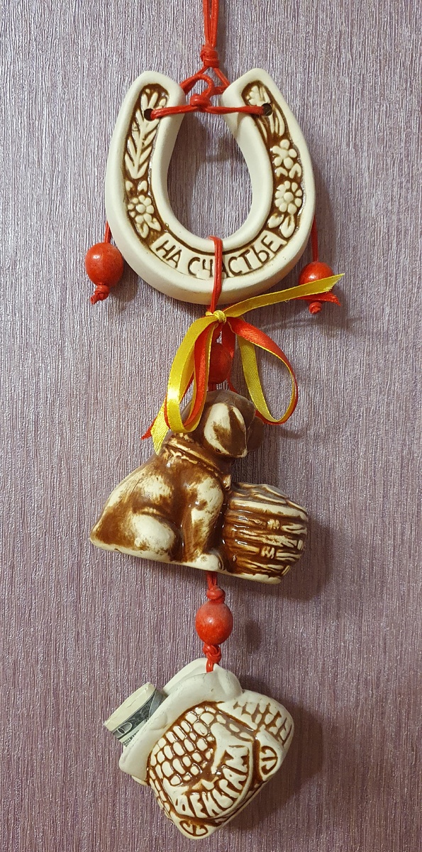 Подкова из керамики. Фото автора.