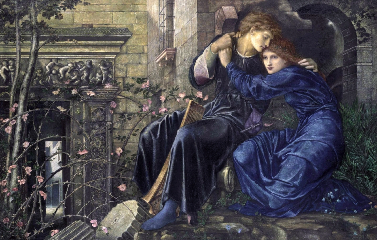 / Эдвард Бёрн-Джонс. Любовь среди руин. 1873 г. /