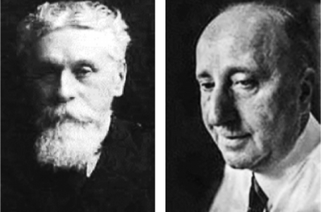 Слева: Дмитрий Сергеевич Щёткин (1851-1923), русский врач-акушер. Слева: Якоб Мориц Блюмберг (Jacob Moritz Blumberg, 1873-1955), немецко-еврейский хирург. Источник: https://cyberleninka.ru