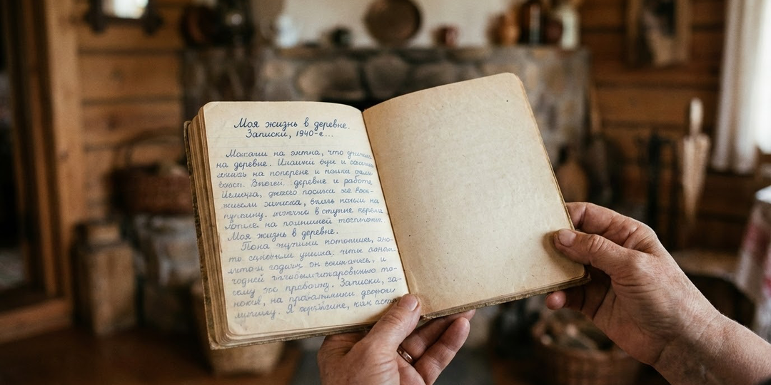 Старая школьная тетрадь